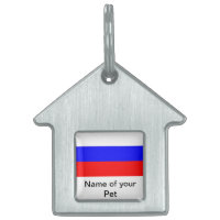 Pet Tag with Flag of Russia
