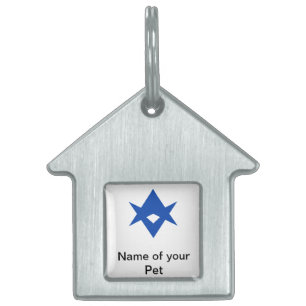 Pet Tag with Flag of Toyota City, Japan