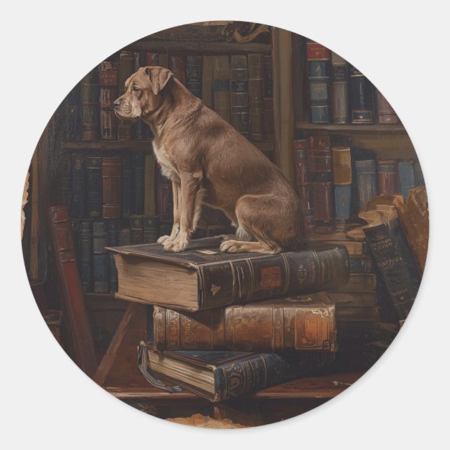 Pet Talk Postcard  Classic Round Sticker (Front)