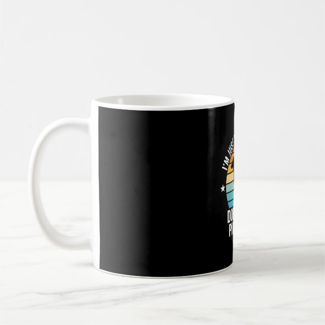 Pet The Doberman Pinscher Retro Coffee Mug (Left)