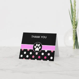 Pet Theme Business Thank You Cards