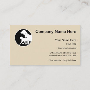 Pet Theme Dogs And Cat Business Card