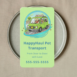 Pet Travel Concierge Modern Pet Taxi Service Business Card