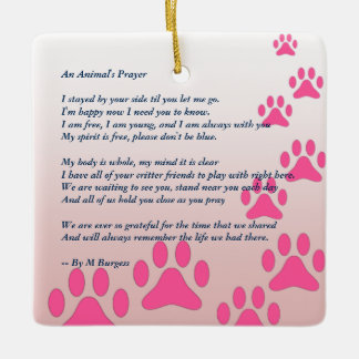 Pet Tribute / Memorial - Ceramic Tree Decoration