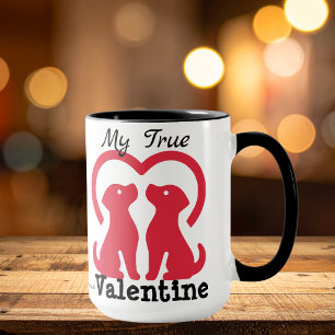Pet VALENTINE Red Personalise Mug