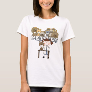 Pet Vet Brunette Female Tshirts and Gifts