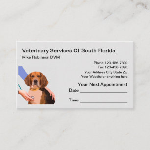 Pet Veterinarian Appointment And Business Cards
