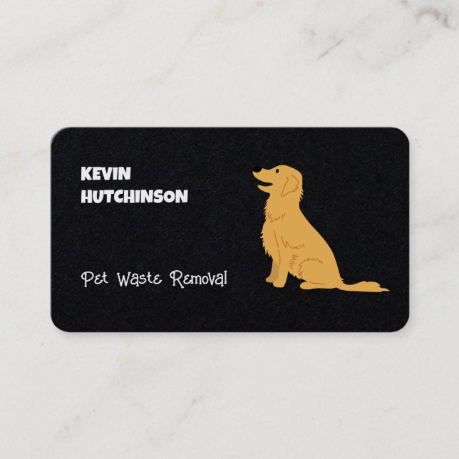 🐕 Pet Waste Removal Business Card (Front)