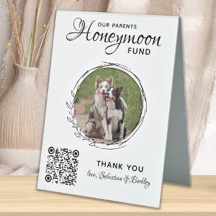 Pet Wedding Dog Photo Honeymoon Fund QR Code 