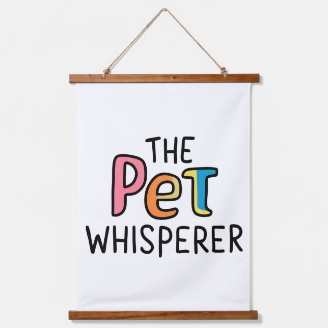 Pet whisperer hanging tapestry (Front)