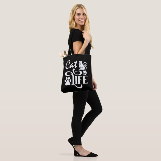  Pet Your Cat Tote Bag (On Model)