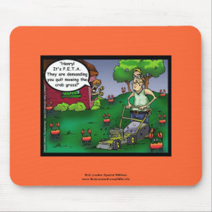 PETA & The Crabgrass Cartoon Mouse Pad