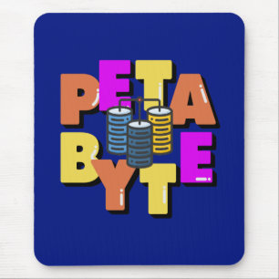 Petabyte Data Measurement Unit Mouse Pad