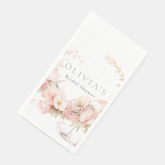 Petal and Prosecco Wedding Napkin
