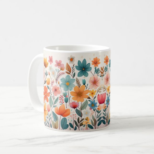 Petal Bliss Mug (Front Left)