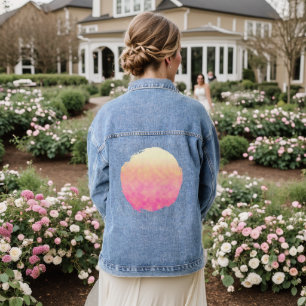 Petal Glow Denim Jacket