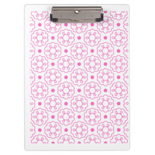 "Petal Harmony" Geometric Floral Stationery Clipboard