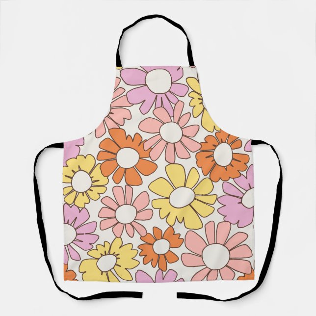 Petal Jubilee Soft Retro Citrus Apron (Front)