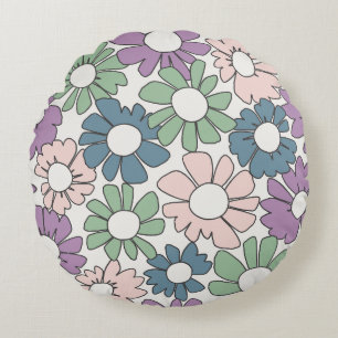 Petal Jubilee Twilight Garden Round Cushion