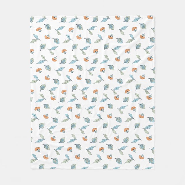 Petal Leaves Throw Blanket (Front)