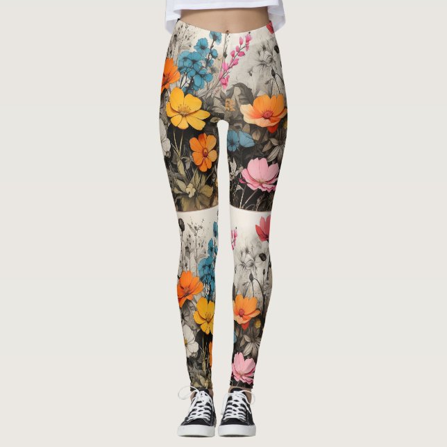 Petal Parade Leggings (Front)