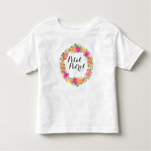 Petal Patrol Toddler Ruffle Tee Flower Girl Shirt
