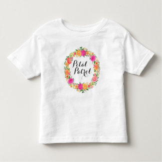 Petal Patrol Toddler Ruffle Tee Flower Girl Shirt