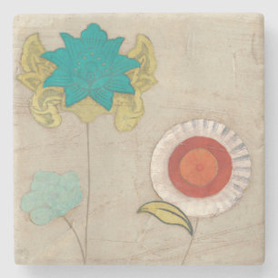 Petal Patterns I Stone Coaster