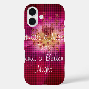 Petal Perfection   Chequered Rose Petal Pattern Ar iPhone 16 Case