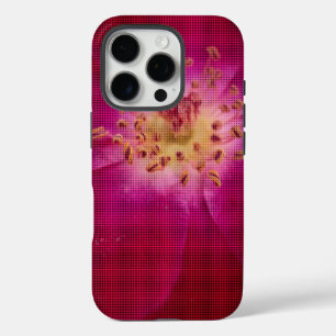 Petal Perfection: Chequered Rose Petal Pattern Art iPhone 16 Pro Case