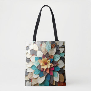 Petal Quilt Memory Bloom Tote Bag