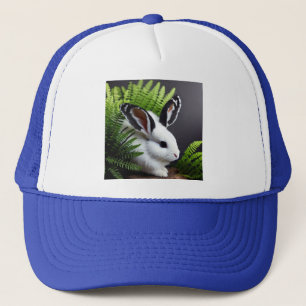 Petal The Black And White Bunny, Truckers Hat