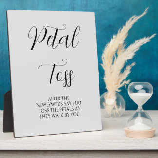 Petal Toss Sign Plaque
