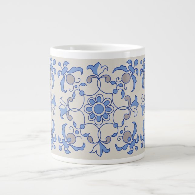 Petal Whimsy Large Coffee Mug (Front)
