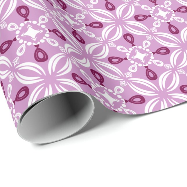 Petaline Wrapping Paper Roll (Violet Keepsake) (Roll Corner)