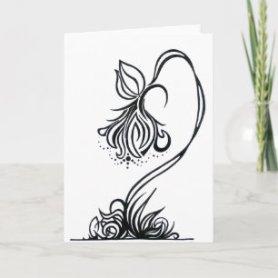 Petalled Rose Greeting Card