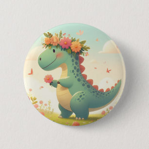 Petalosaurus (A New Breed of Dinosaur) 6 Cm Round Badge