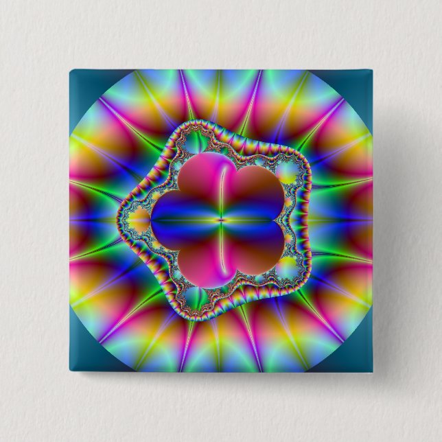 Petals 15 Cm Square Badge (Front)