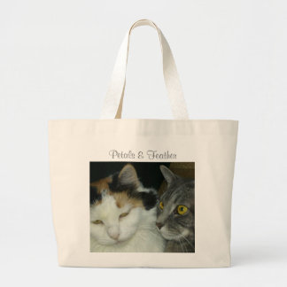 Petals and Feather tote bag
