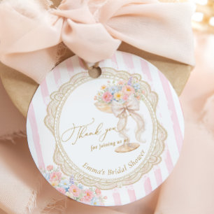 Petals and Prosecco Bridal shower Favour Tags