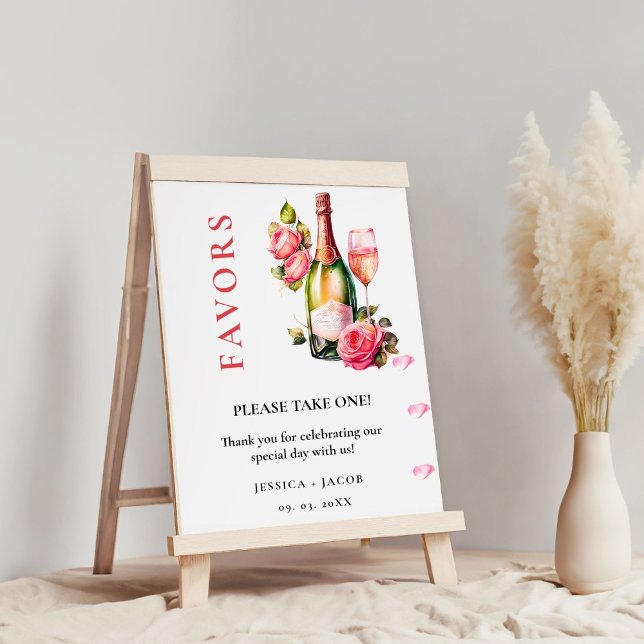 Petals and prosecco Bridal Shower Favours sign (Creator Uploaded)