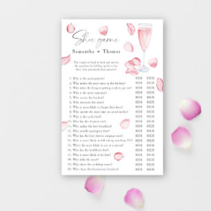 Petals and Prosecco bridal shower Shoe game