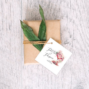 Petals and Prosecco Bridal Shower Thank You Favour Tags