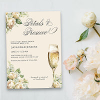 Petals and Prosecco Cream Roses Bridal Shower
