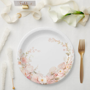Petals and Prosecco  Paper Plate