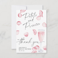 Petals and Prosecco - thank you bridal shower