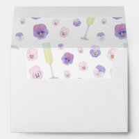 Petals And Prosecco Wedding Shower Return Address