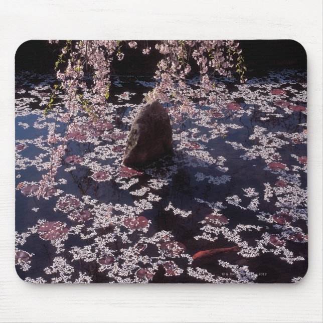 Petals floating on fish pond mouse pad (Front)