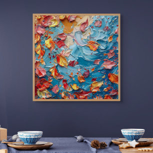 Petals in Motion – Expressive Abstract Floral Canvas Print