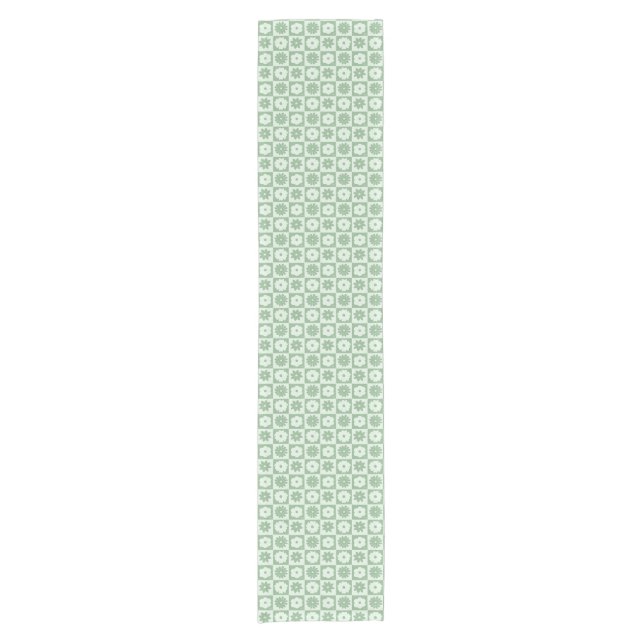 Petals In Silence 03. Floral Pattern. Short Table Runner (Front)